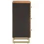 Solid mango wood auxiliary furniture in brown/black, 40x33.5x75 cm by vidaXL, Sideboards - Ref: Foro24-356806, Price: 70,97 €...