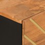 Mueble auxiliar madera maciza mango marrón/negro 40x33,5x75 cm de vidaXL, Aparadores - Ref: Foro24-356806, Precio: 71,60 €