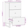 Hilfsmöbel aus massivem Mangoholz, braun/schwarz, 40x33,5x75 cm von vidaXL, Sideboards - Ref: Foro24-356806, Preis: 71,64 €, ...