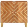 Waschbeckenschrank aus massivem Mangoholz in Braun und Schwarz von vidaXL, Badezimmerwaschtische - Ref: Foro24-356802, Preis:...