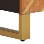Solid mango wood bathroom sink cabinet in brown and black by vidaXL, bathroom vanities - Ref: Foro24-356802, Price: 95,71 €, ...