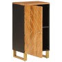 Mueble auxiliar madera maciza mango marrón/negro 40x33,5x75 cm de vidaXL, Aparadores - Ref: Foro24-356807, Precio: 91,08 €, D...
