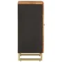 Auxiliary furniture solid mango wood brown/black 40x33.5x75 cm by vidaXL, Sideboards - Ref: Foro24-356807, Price: 89,64 €, Di...
