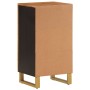 Beistellmöbel aus massivem Mangoholz braun/schwarz 40x33,5x75 cm von vidaXL, Sideboards - Ref: Foro24-356807, Preis: 91,08 €,...