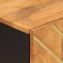 Mueble auxiliar madera maciza mango marrón/negro 40x33,5x75 cm de vidaXL, Aparadores - Ref: Foro24-356807, Precio: 91,08 €, D...