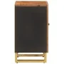Massivholz Mango Badezimmermöbel braun und schwarz 38x33,5x58 cm von vidaXL, Badezimmerwaschtische - Ref: Foro24-356804, Prei...