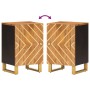 Massivholz Mango Badezimmermöbel braun und schwarz 38x33,5x58 cm von vidaXL, Badezimmerwaschtische - Ref: Foro24-356804, Prei...