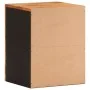 Mueble de baño de pared madera maciza mango marrón y negro de vidaXL, Tocadores de baño - Ref: Foro24-356803, Precio: 45,96 €...