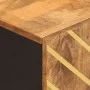 Mueble de baño de pared madera maciza mango marrón y negro de vidaXL, Tocadores de baño - Ref: Foro24-356803, Precio: 45,96 €...