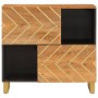 Hilfsmöbel aus massivem Mangoholz, braun/schwarz, 80x33,5x75 cm von vidaXL, Sideboards - Ref: Foro24-356810, Preis: 132,54 €,...