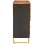 Hilfsmöbel aus massivem Mangoholz, braun/schwarz, 80x33,5x75 cm von vidaXL, Sideboards - Ref: Foro24-356810, Preis: 132,54 €,...