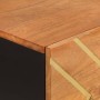 Mueble auxiliar madera maciza mango marrón/negro 80x33,5x75 cm de vidaXL, Aparadores - Ref: Foro24-356810, Precio: 132,54 €, ...
