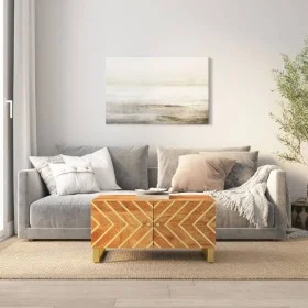 Couchtisch aus massivem schwarzem Mangoholz, braun, 80 x 50 x 40 cm von vidaXL, Couchtisch - Ref: Foro24-356788, Preis: 77,40...
