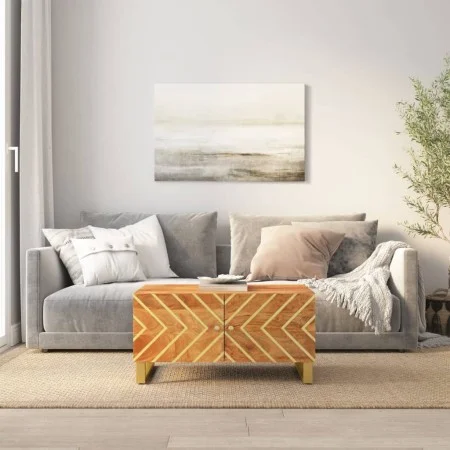 Solid black mango wood coffee table brown 80x50x40 cm by vidaXL, Coffee table - Ref: Foro24-356788, Price: 78,55 €, Discount: %