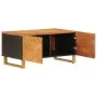 Mesa de centro madera maciza de mango negro marrón 80x50x40 cm de vidaXL, Mesas de centro - Ref: Foro24-356788, Precio: 78,55...