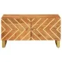 Mesa de centro madera maciza de mango negro marrón 80x50x40 cm de vidaXL, Mesas de centro - Ref: Foro24-356788, Precio: 78,55...