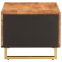 Mesa de centro madera maciza de mango negro marrón 80x50x40 cm de vidaXL, Mesas de centro - Ref: Foro24-356788, Precio: 79,28...