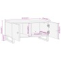 Mesa de centro madera maciza de mango negro marrón 80x50x40 cm de vidaXL, Mesas de centro - Ref: Foro24-356788, Precio: 79,28...