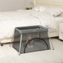 Laufstall für Babys mit dunkelgrauer Leinenmatratze von vidaXL, Baby-Laufgitter - Ref: Foro24-10302, Preis: 60,85 €, Rabatt: %