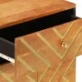 Massivholz-Nachttisch aus Mangoholz in Braun und Schwarz 50x33x60 cm von vidaXL, Nachttische - Ref: Foro24-356794, Preis: 63,...