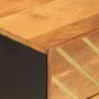 Mesita de noche madera maciza mango marrón y negro 50x33x60 c de vidaXL, Mesitas de noche - Ref: Foro24-356794, Precio: 63,25...