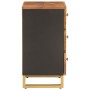 Solid mango wood nightstand brown and black 50x33x60 c by vidaXL, Nightstands - Ref: Foro24-356792, Price: 122,52 €, Discount: %
