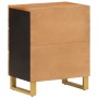 Solid mango wood nightstand brown and black 50x33x60 c by vidaXL, Nightstands - Ref: Foro24-356792, Price: 122,52 €, Discount: %