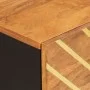 Nachttisch aus massivem Mangoholz, braun und schwarz, 50 x 33 x 60 cm von vidaXL, Nachttische - Ref: Foro24-356792, Preis: 12...