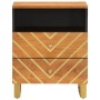 Solid mango wood nightstand brown and black 50x33x60 c by vidaXL, Nightstands - Ref: Foro24-356793, Price: 64,60 €, Discount: %