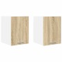 Mueble colgante Riga 2 pcs Roble Sonoma y 30 x 31 x 40 cm