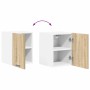 Mueble colgante Riga 2 pcs Roble Sonoma y 30 x 31 x 40 cm