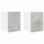 Mueble colgante Riga 2 pcs Gris Concreto y 30 x 31 x 40 cm