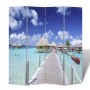 Falttrennwand im Stranddesign, 160 x 170 cm von vidaXL, Raumteiler - Ref: Foro24-240476, Preis: 107,81 €, Rabatt: %