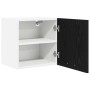 Mueble colgante Riga 2 pcs Roble Negro y 40 x 31 x 40 cm