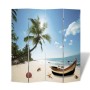 Falttrennwand im Stranddesign, 160 x 170 cm von vidaXL, Raumteiler - Ref: Foro24-240476, Preis: 107,81 €, Rabatt: %