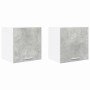 Mueble colgante Riga 2 pcs Gris Concreto y 40 x 31 x 40 cm en Armarios de cocina | Comprar online en Foro24