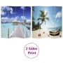 Falttrennwand im Stranddesign, 160 x 170 cm von vidaXL, Raumteiler - Ref: Foro24-240476, Preis: 107,81 €, Rabatt: %