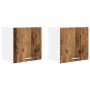Mueble colgante Riga 2 pcs Madera Vieja y 40 x 31 x 40 cm