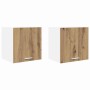 Mueble colgante Riga 2 pcs Roble Artesano y 40 x 31 x 40 cm