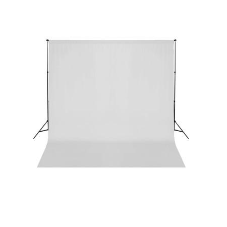 Sistema de soporte de telón fondo fotográfico 600x300 cm blanco
