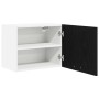 Mueble colgante Riga 2 pcs Roble Negro y 50 x 31 x 40 cm
