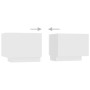 Mueble para TV con luces LED blanco 200x35x40 cm