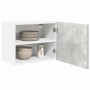 Mueble colgante Riga 2 pcs Gris Concreto y 50 x 31 x 40 cm