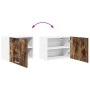 Mueble colgante con puerta Riga Roble Ahumado y 50 x 31 x 40 cm