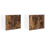Mueble colgante Riga 2 pcs Roble Ahumado y 50 x 31 x 40 cm