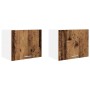 Mueble colgante Riga 2 pcs Madera Vieja y 50 x 31 x 40 cm