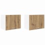 Mueble colgante Riga 2 pcs Roble Artesano y 50 x 31 x 40 cm