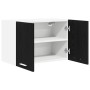 Mueble colgante Riga 2 pcs Roble Negro y 60 x 31 x 40 cm