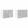 Mueble colgante Riga 2 pcs Gris Concreto y 60 x 31 x 40 cm