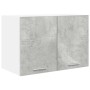 Mueble colgante Riga 2 pcs Gris Concreto y 60 x 31 x 40 cm